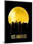 Los Angeles Skyline Yellow-null-Mounted Art Print