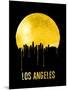 Los Angeles Skyline Yellow-null-Mounted Art Print