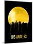 Los Angeles Skyline Yellow-null-Mounted Art Print