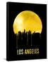 Los Angeles Skyline Yellow-null-Framed Stretched Canvas