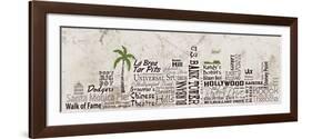 Los Angeles Skyline-Diane Stimson-Framed Art Print