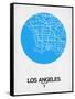 Los Angeles Street Map Blue-null-Framed Stretched Canvas