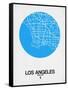 Los Angeles Street Map Blue-null-Framed Stretched Canvas