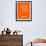 Los Angeles Street Map Orange-NaxArt-Framed Art Print displayed on a wall