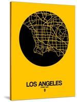 Los Angeles Street Map Yellow-null-Stretched Canvas