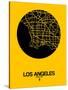 Los Angeles Street Map Yellow-null-Stretched Canvas