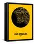 Los Angeles Street Map Yellow-null-Framed Stretched Canvas