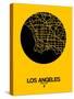 Los Angeles Street Map Yellow-null-Stretched Canvas