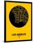 Los Angeles Street Map Yellow-null-Framed Art Print