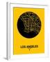 Los Angeles Street Map Yellow-NaxArt-Framed Art Print