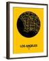 Los Angeles Street Map Yellow-NaxArt-Framed Art Print