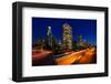 Los Angeles Sunset Skyline-null-Framed Art Print