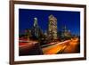 Los Angeles Sunset Skyline-null-Framed Art Print