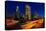 Los Angeles Sunset Skyline-null-Stretched Canvas