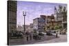 Los Angeles: Temple & Broadway-Stanton Manolakas-Stretched Canvas