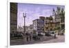 Los Angeles: Temple & Broadway-Stanton Manolakas-Framed Giclee Print