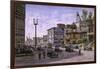 Los Angeles: Temple & Broadway-Stanton Manolakas-Framed Giclee Print