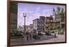 Los Angeles: Temple & Broadway-Stanton Manolakas-Framed Giclee Print