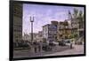 Los Angeles: Temple & Broadway-Stanton Manolakas-Framed Giclee Print