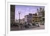 Los Angeles: Temple & Broadway-Stanton Manolakas-Framed Giclee Print