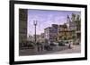 Los Angeles: Temple & Broadway-Stanton Manolakas-Framed Giclee Print