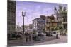 Los Angeles: Temple & Broadway-Stanton Manolakas-Mounted Giclee Print