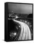 Los Angeles Traffic Traveling at Night-Loomis Dean-Framed Stretched Canvas