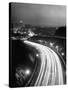 Los Angeles Traffic Traveling at Night-Loomis Dean-Stretched Canvas