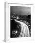 Los Angeles Traffic Traveling at Night-Loomis Dean-Framed Premium Photographic Print