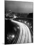 Los Angeles Traffic Traveling at Night-Loomis Dean-Mounted Photographic Print