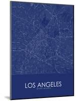 Los Angeles, United States of America Blue Map-null-Mounted Poster