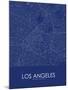 Los Angeles, United States of America Blue Map-null-Mounted Poster