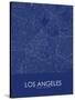 Los Angeles, United States of America Blue Map-null-Stretched Canvas