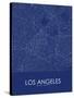 Los Angeles, United States of America Blue Map-null-Stretched Canvas