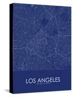 Los Angeles, United States of America Blue Map-null-Stretched Canvas