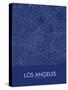 Los Angeles, United States of America Blue Map-null-Stretched Canvas