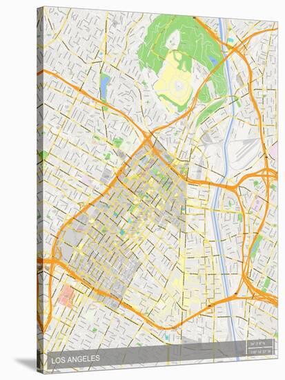 Los Angeles, United States of America Map-null-Stretched Canvas