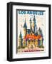 Los Angeles, USA - Disneyland - Go Greyhound (Greyhound Bus Lines) California-Pacifica Island Art-Framed Art Print