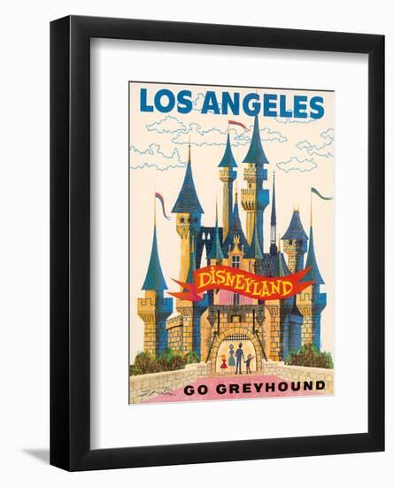 Los Angeles, USA - Disneyland - Go Greyhound (Greyhound Bus Lines) California-Pacifica Island Art-Framed Art Print