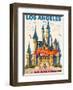 Los Angeles, USA - Disneyland - Go Greyhound (Greyhound Bus Lines) California-Pacifica Island Art-Framed Art Print