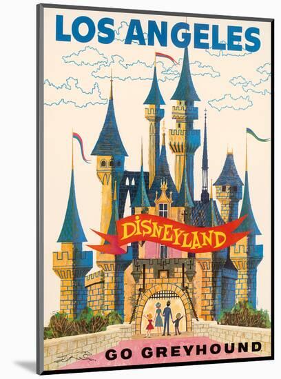 Los Angeles, USA - Disneyland - Go Greyhound (Greyhound Bus Lines) California-Pacifica Island Art-Mounted Art Print
