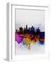 Los Angeles Watercolor Skyline 2-NaxArt-Framed Art Print