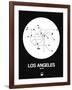 Los Angeles White Subway Map-NaxArt-Framed Art Print