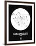 Los Angeles White Subway Map-NaxArt-Framed Art Print
