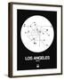 Los Angeles White Subway Map-NaxArt-Framed Art Print