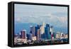 Los Angeles with Snowy Mountains in the Background-Andy777-Framed Stretched Canvas