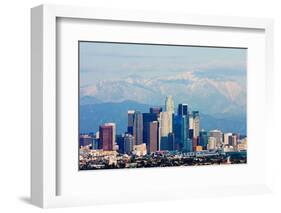 Los Angeles with Snowy Mountains in the Background-Andy777-Framed Photographic Print