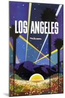 Los Angeles-Vintage Poster-Mounted Art Print