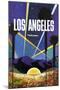 Los Angeles-Vintage Poster-Mounted Art Print