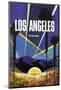 Los Angeles-Vintage Poster-Mounted Giclee Print